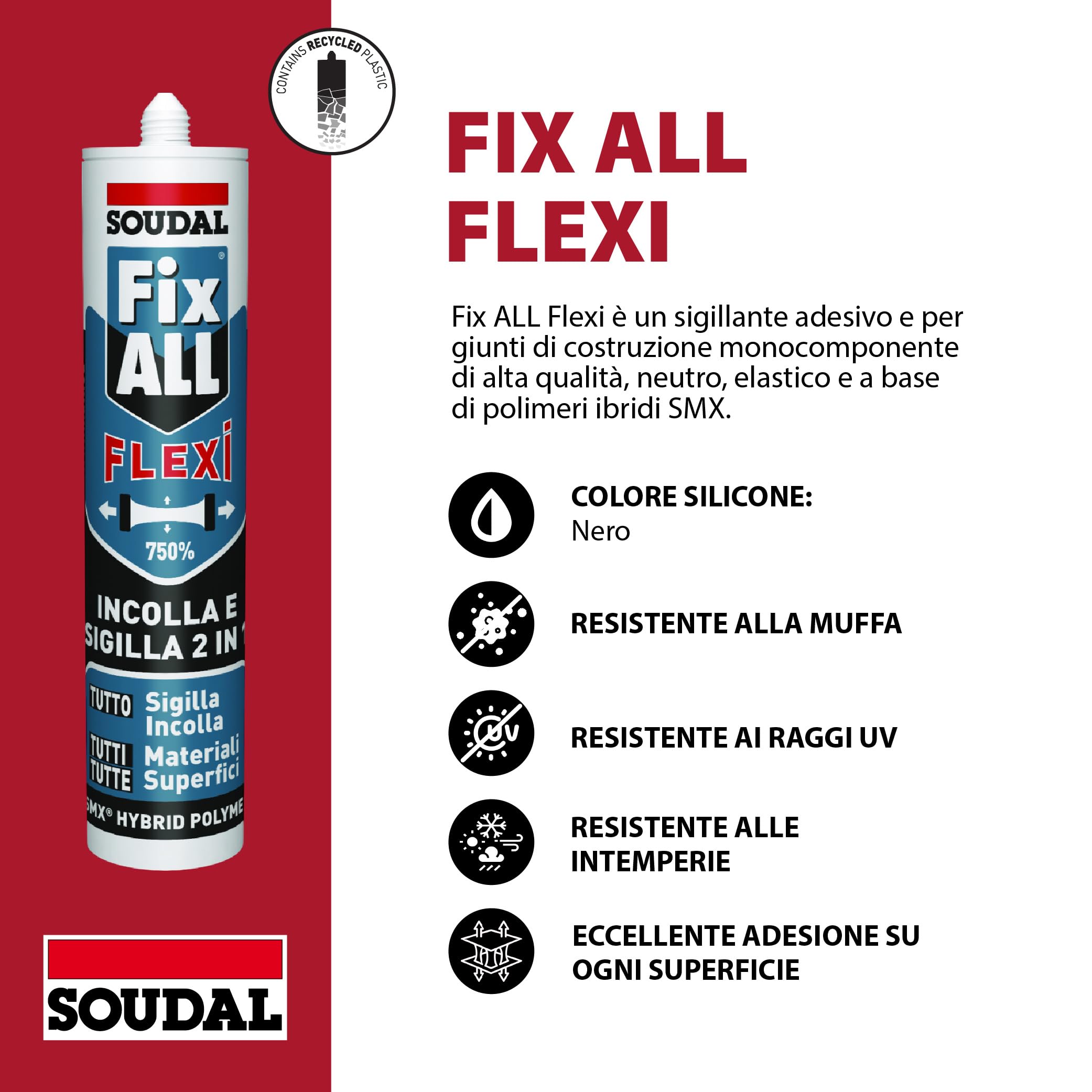 soudal-fix-all-flexi-290ml-nero-adesivo-e-sigillante image 2