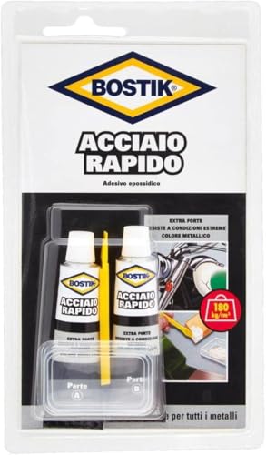 bostik-acciaio-rapido-colla-epossidica-per-metalli-grigio-metallizzato-30-ml image 2