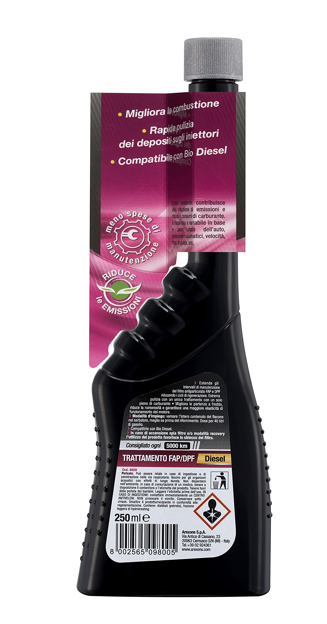 arexons-trattamento-filtro-fap-dpf-additivo-diesel-250-ml image 2