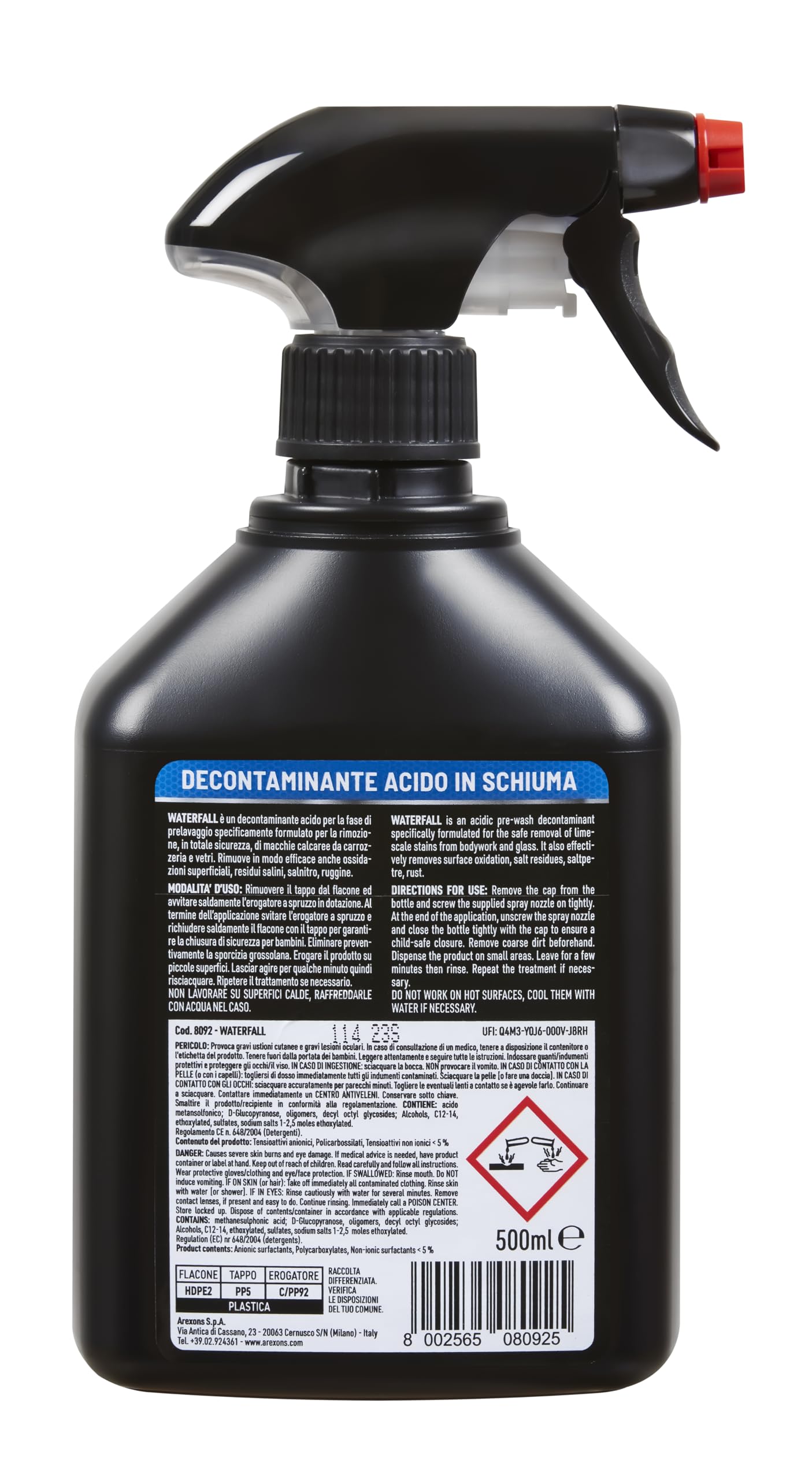 arexons-car-care-pro-waterfall-anticalcare-prelavaggio-auto-500-ml image 2