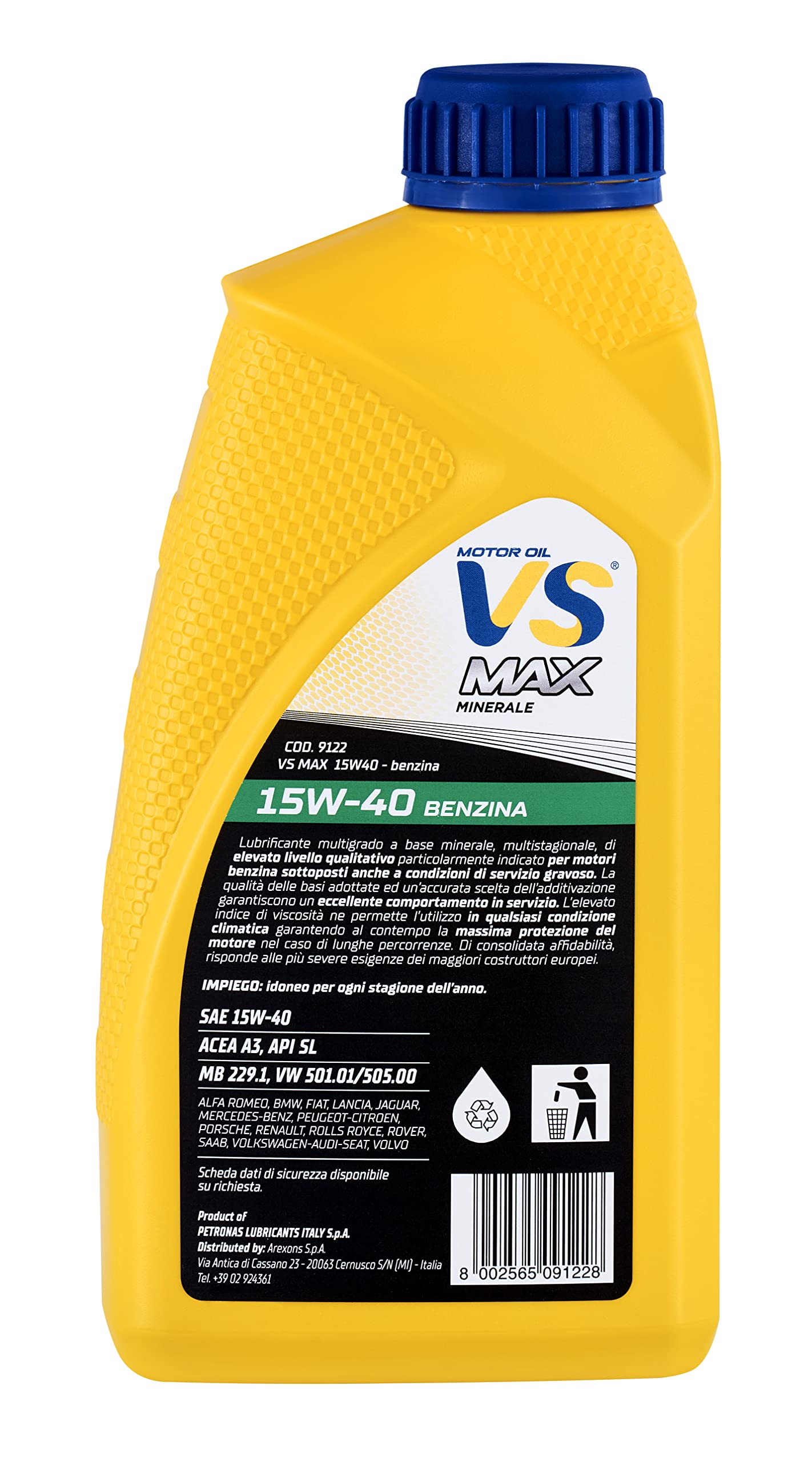 arexons-vs-max-minerale-15w-40-olio-motore-benzina-1l image 3
