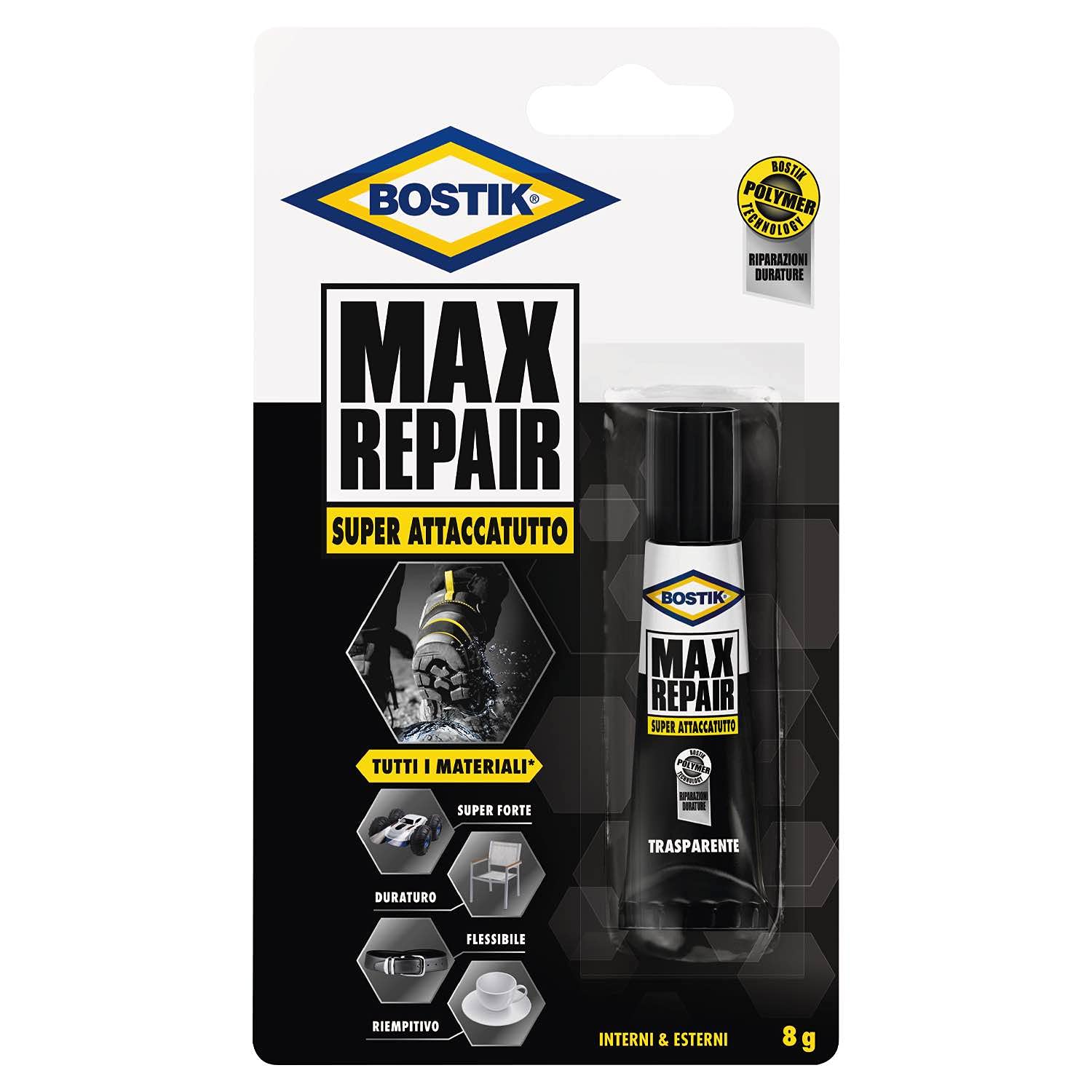 bostik-max-repair-adesivo-riparazione-super-forte-trasparente-8g image 1
