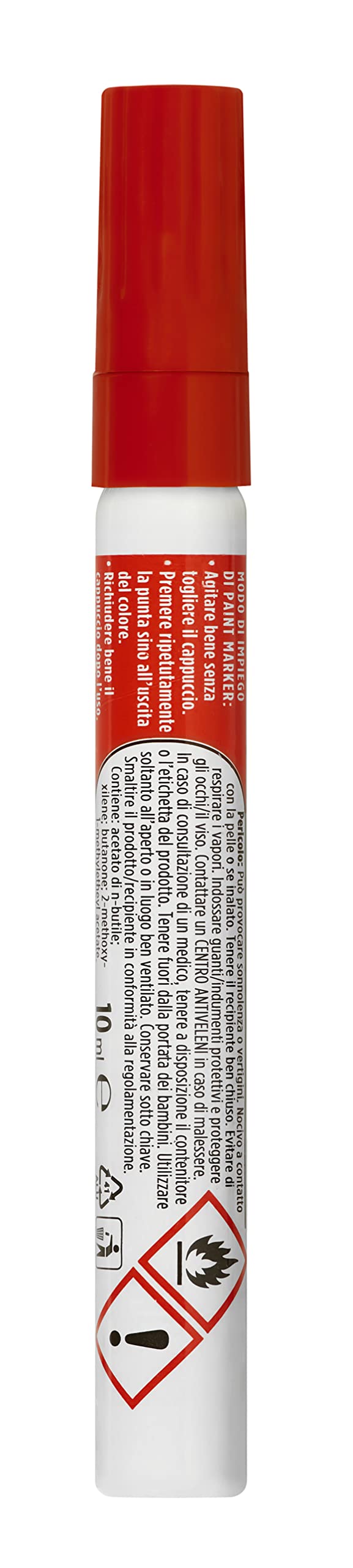 arexons-2878-paint-marker-rosso-pennarello-permanente-multi-superficie image 2