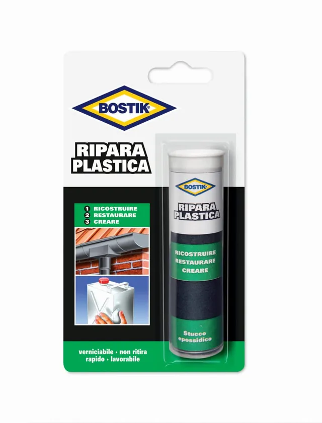bostik-ripara-plastica-stucco-bicomponente-56-g-per-restauro-plastica image 1