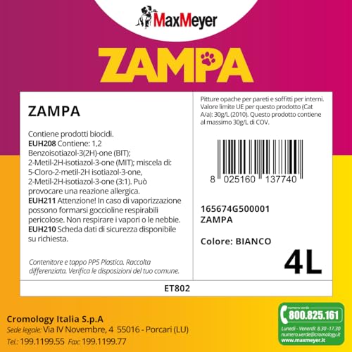 maxmeyer-zampa-pittura-per-interni-bianca-4-litri-anti-macchia-animali image 8