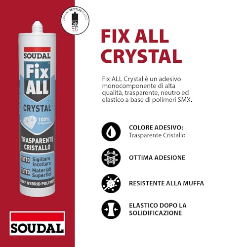 soudal-fix-all-crystal-sigillante-adesivo-trasparente-290ml image 8