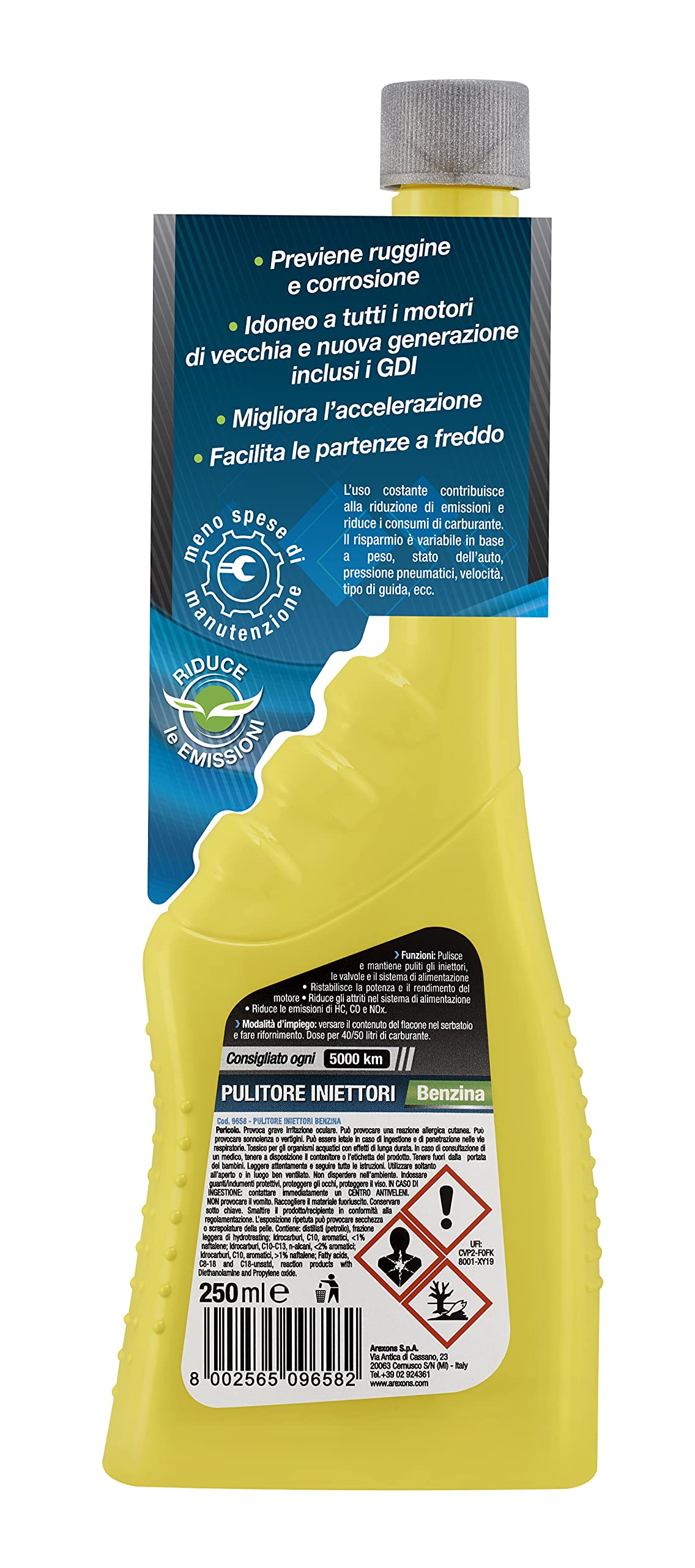 arexons-additivo-benzina-pulitore-iniettori-250-ml image 2