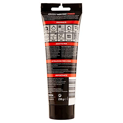 bostik-grizzly-montage-power-adesivo-di-montaggio-bianco-250-g-tubo image 5