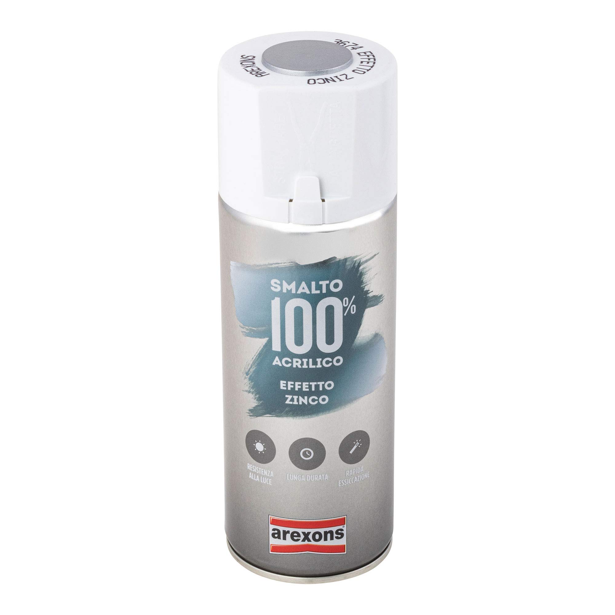 arexons-vernifer-smalto-100-acrilico-effetto-zinco-argento-400-ml image 1