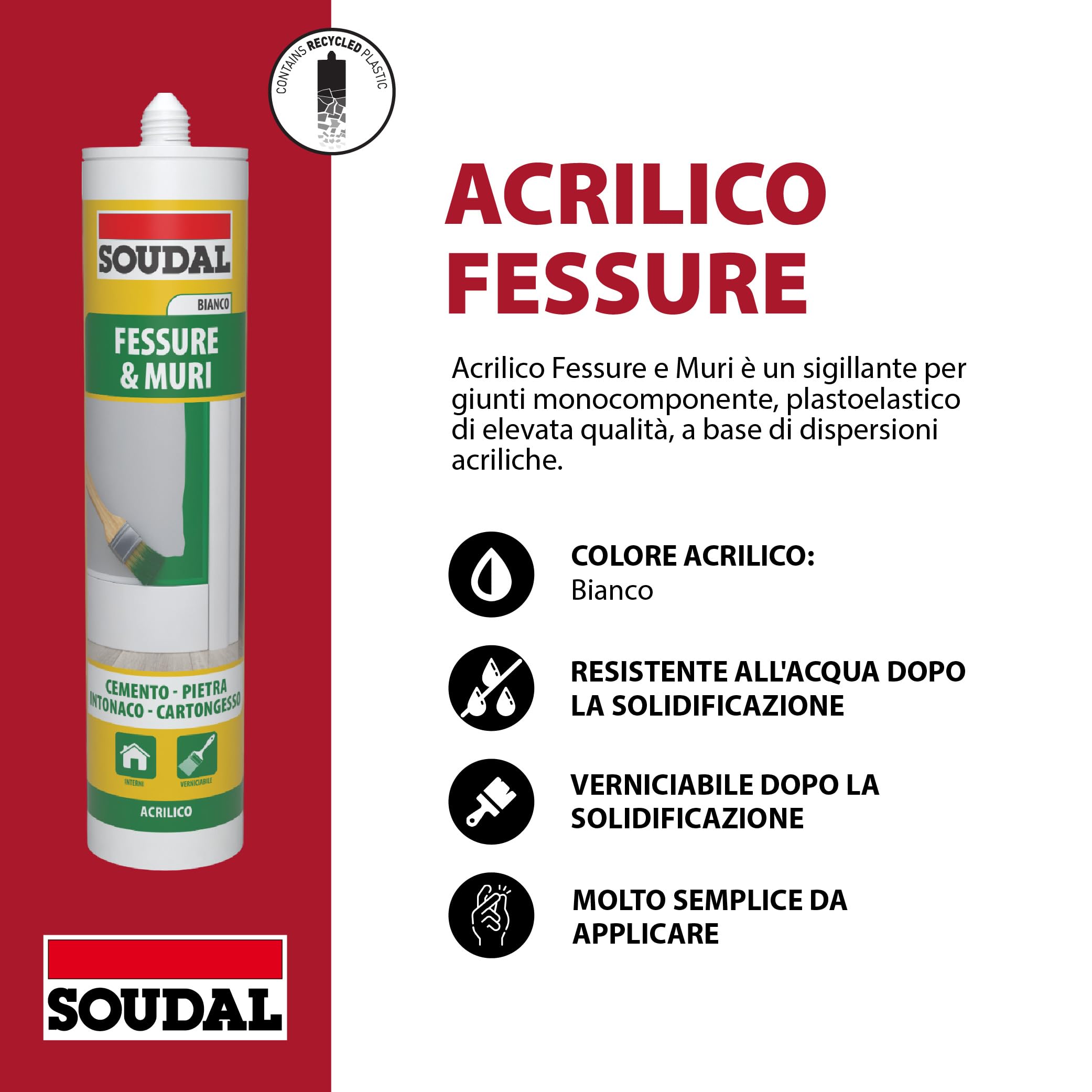 soudal-acryrub-acrilico-fessure-300-ml-bianco-verniciabile image 2