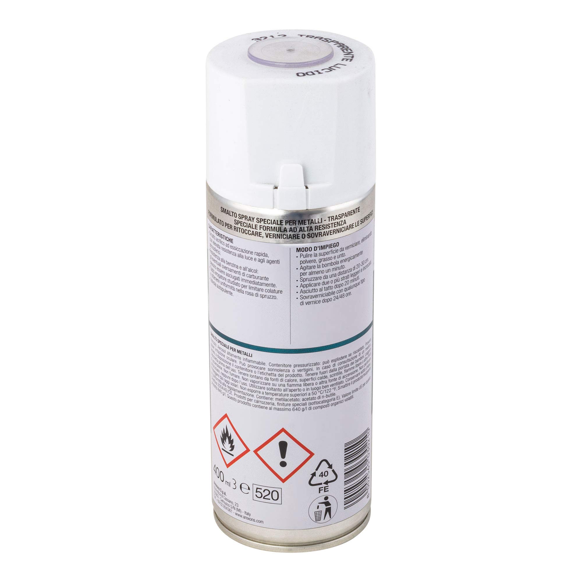 arexons-smalto-spray-trasparente-per-metalli-400-ml image 2