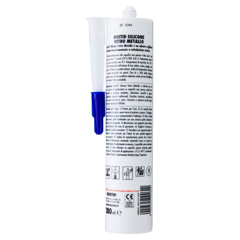 bostik-silicone-vetro-metallo-trasparente-280-ml image 2