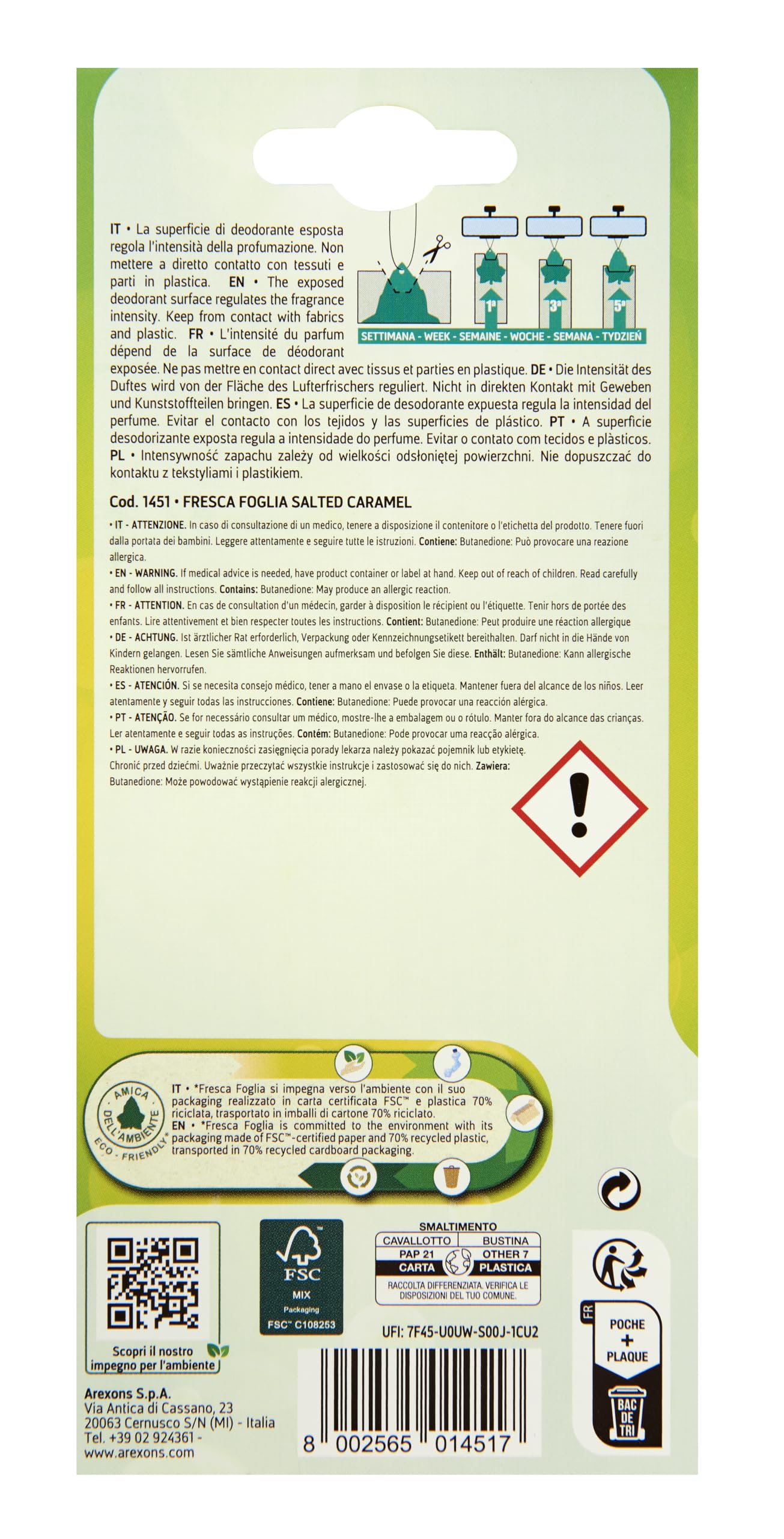 arexons-fresca-foglia-my-instinct-salted-caramel-profumatore-auto image 2