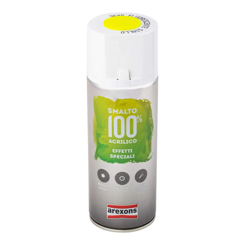 arexons-smalto-100-acrilico-fluorescente-giallo-400ml-spray image 1