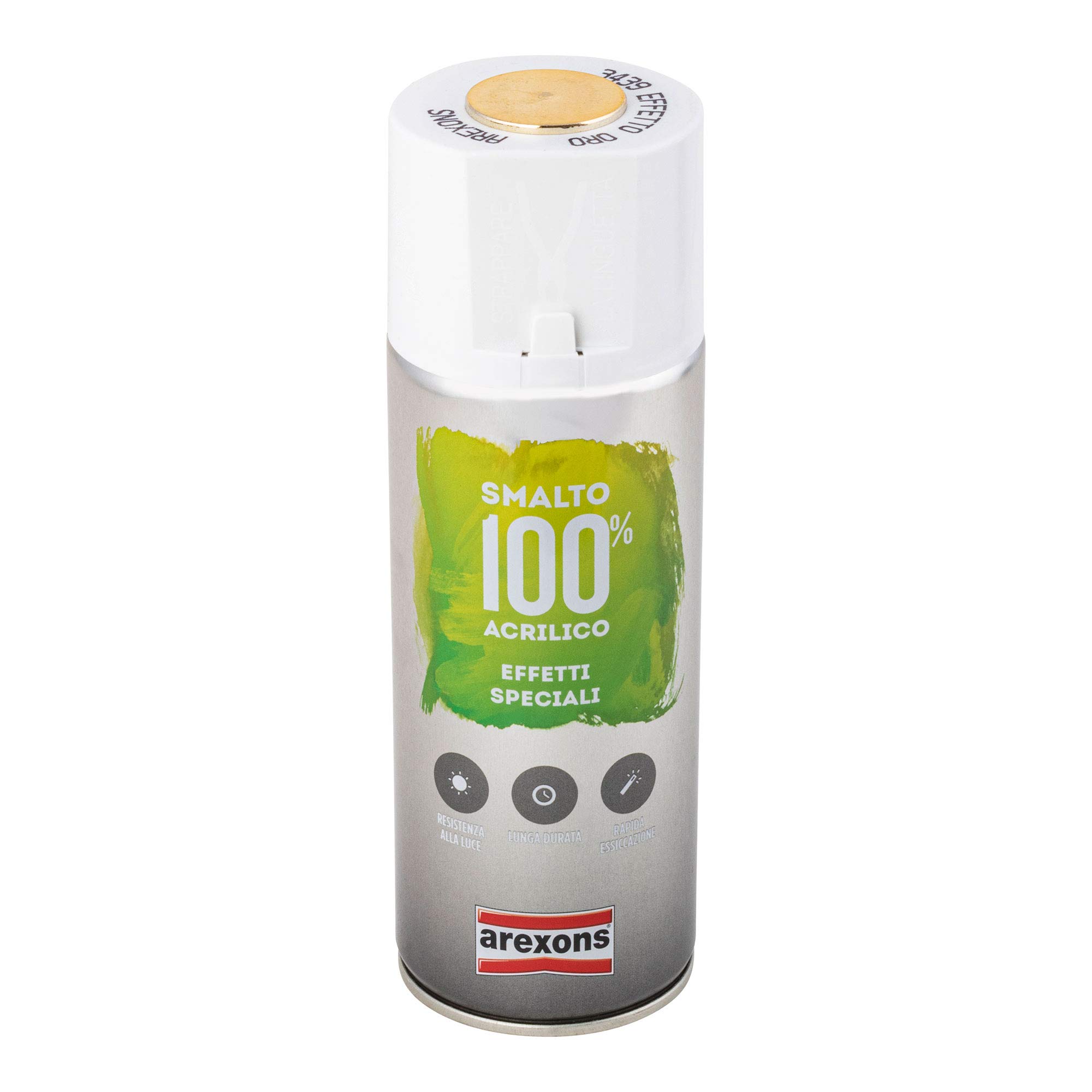 arexons-smalto-100-acrilico-effetti-speciali-specchiante-oro-spray-400-ml image 1