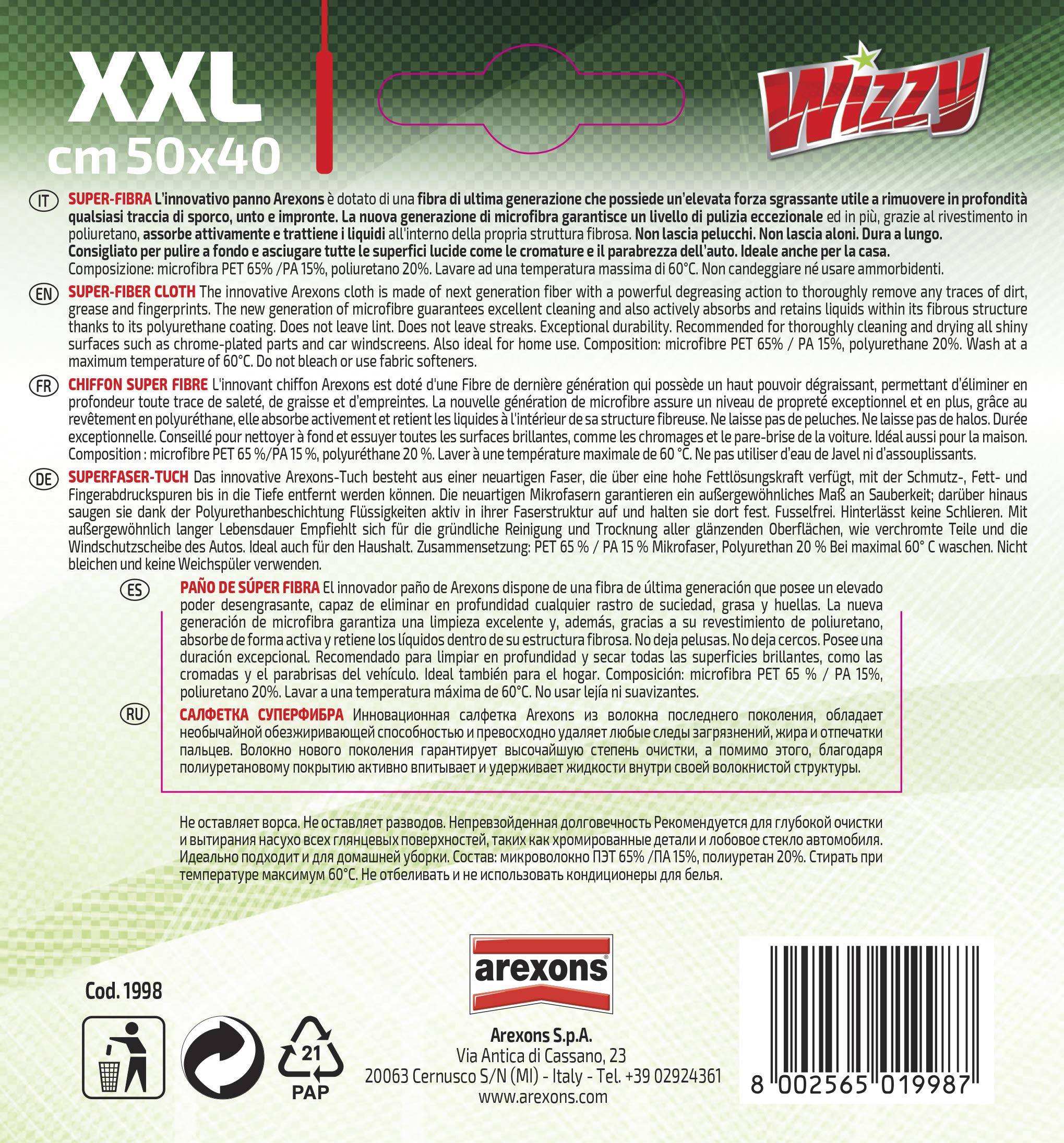 arexons-wizzy-superfibra-xxl-50x40-cm-panno-microfibra image 3