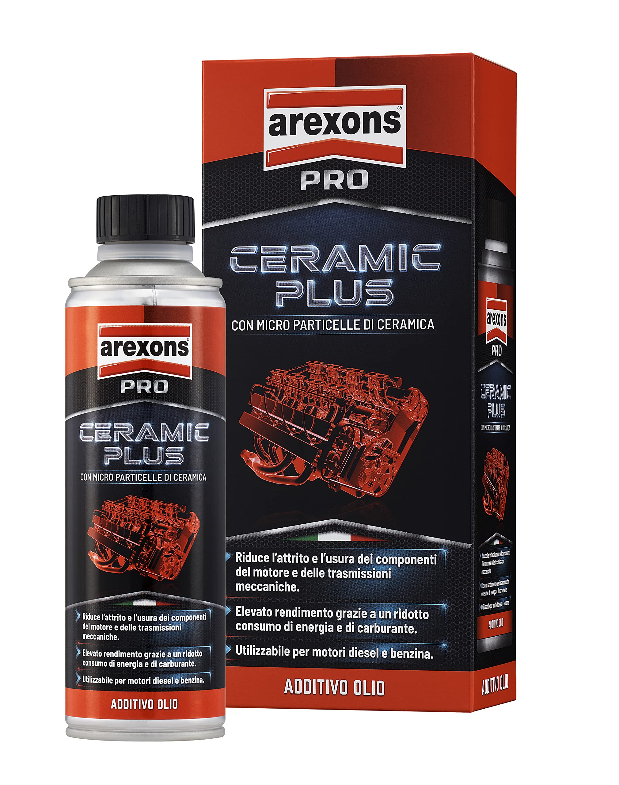 arexons-9887-ceramic-plus-additivo-olio-300-ml-diesel-e-benzina image 1