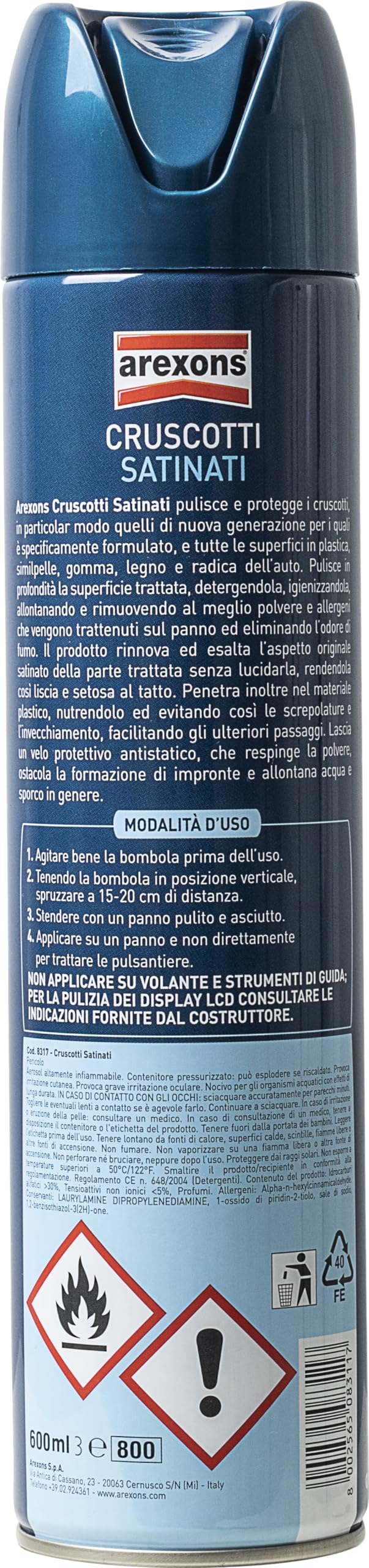 arexons-cura-auto-spray-cruscotti-satinati-igienizzante image 2