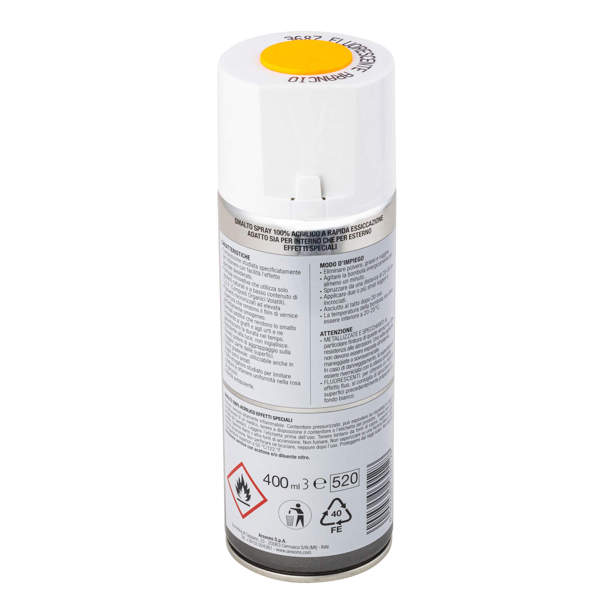 arexons-smalto-acrilico-fluorescente-arancio-spray-400-ml image 2