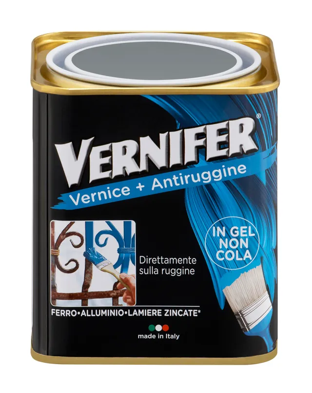 arexons-vernifer-smalto-antiruggine-gel-grigio-medio-brillante-750ml image 1