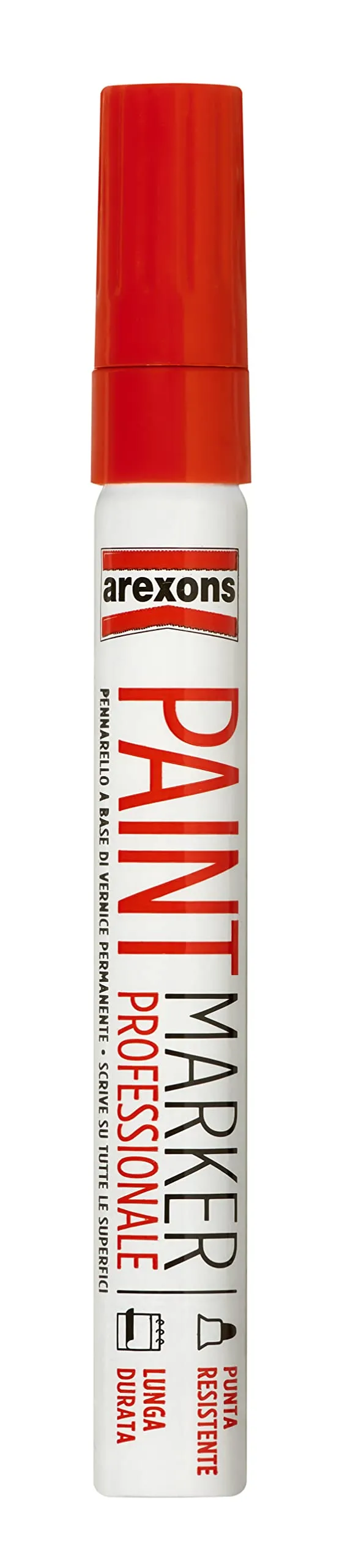 arexons-2878-paint-marker-rosso-pennarello-permanente-multi-superficie image 1