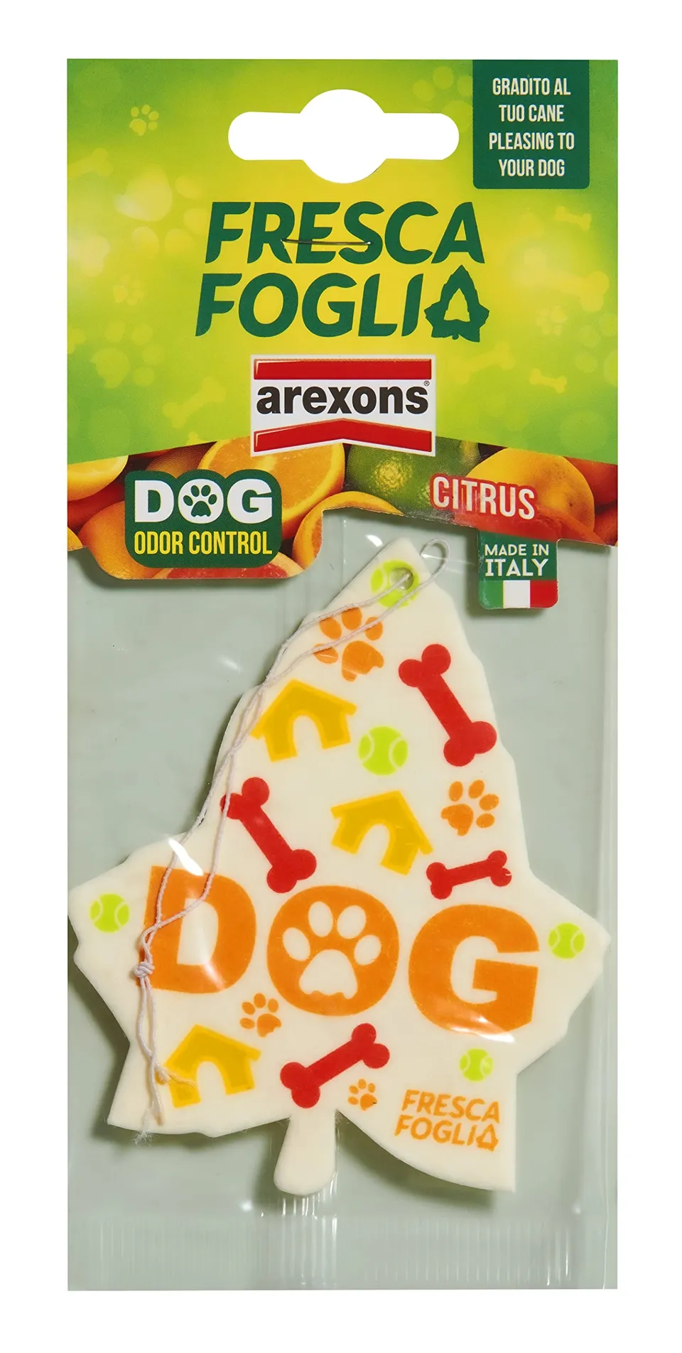 arexons-fresca-foglia-dog-profumatore-auto-citrus image 1