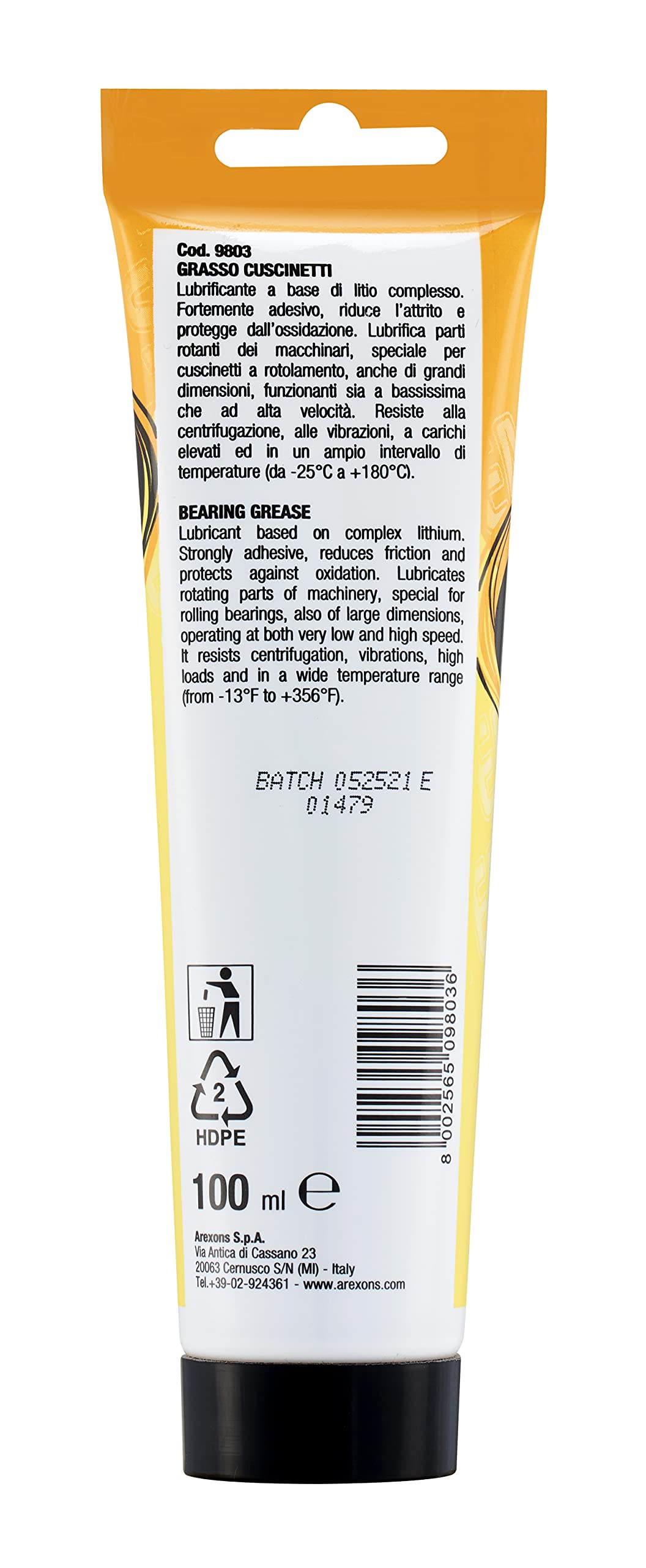 arexons-system-grasso-cuscinetti-100-ml-al-litio-complesso image 2