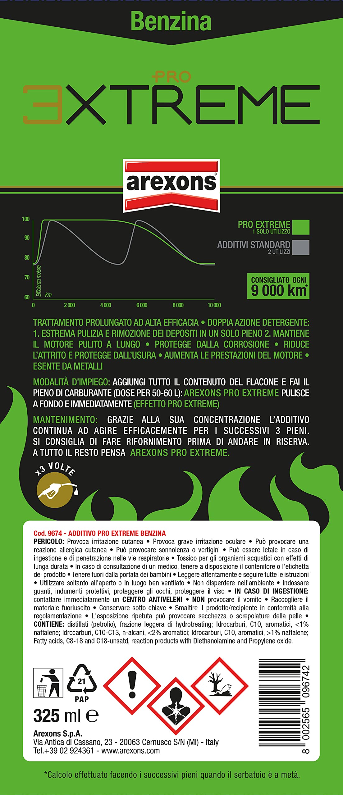 arexons-pro-extreme-additivo-benzina-325-ml-super-concentrato image 5