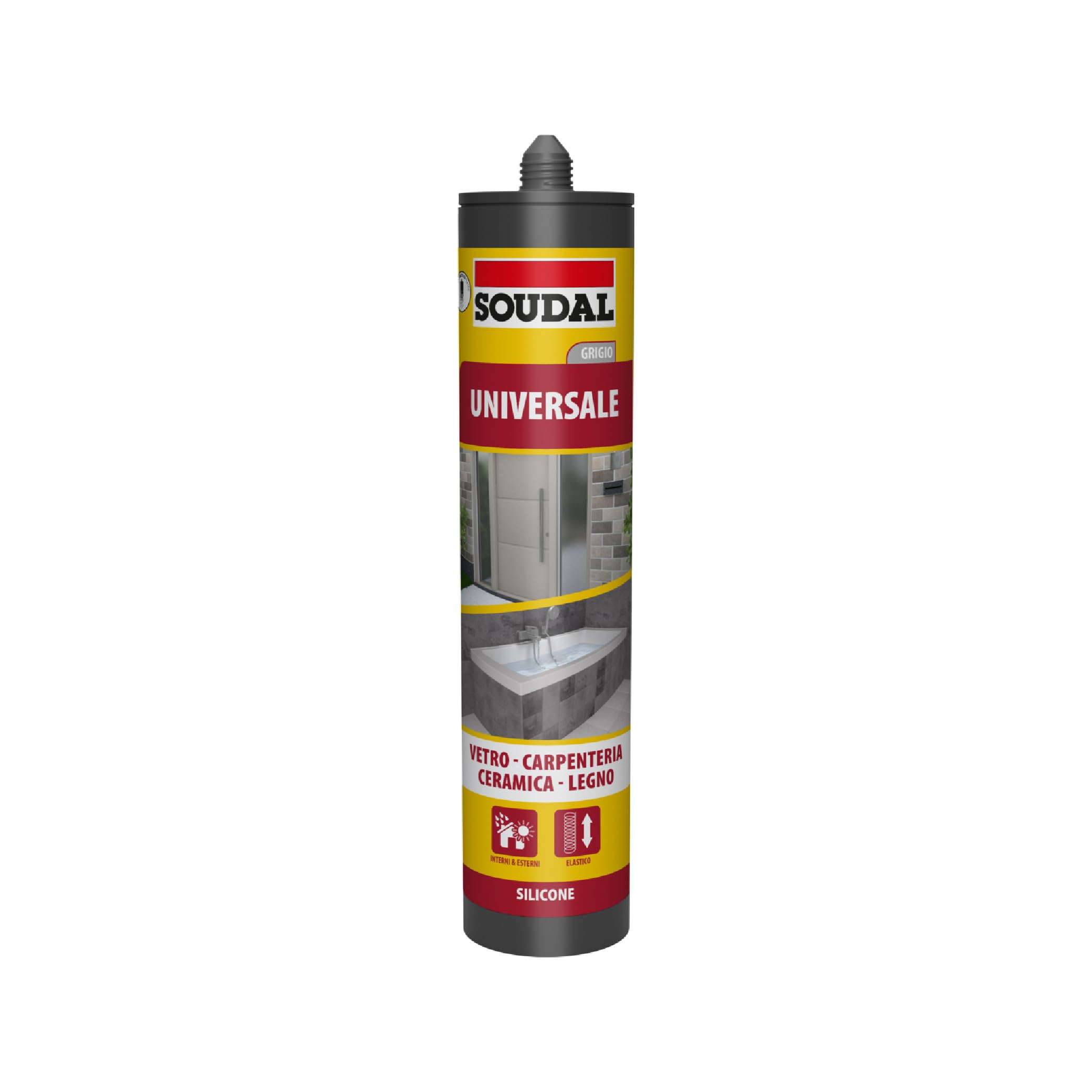 soudal-silicone-universale-280ml-grigio-per-vetro-e-ceramica image 1