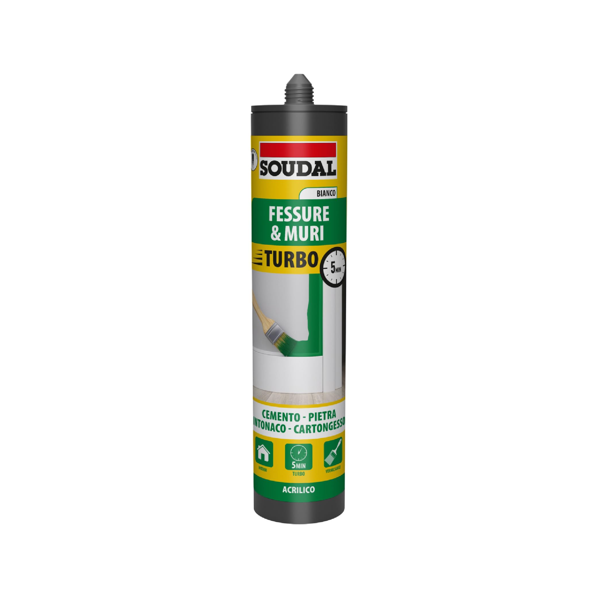 soudal-acryrub-acrilico-fessure-turbo-300ml-bianco image 1