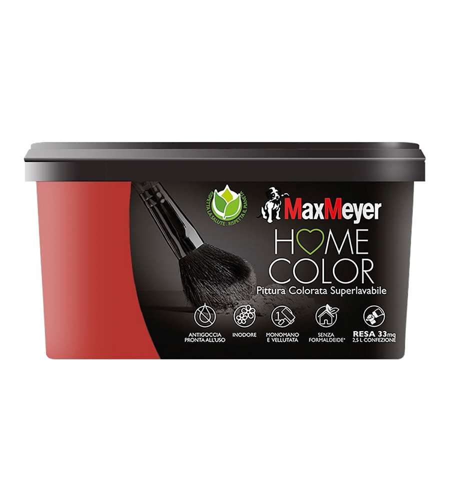 maxmeyer-home-color-pittura-superlavabile-scarlet-2-5l image 1