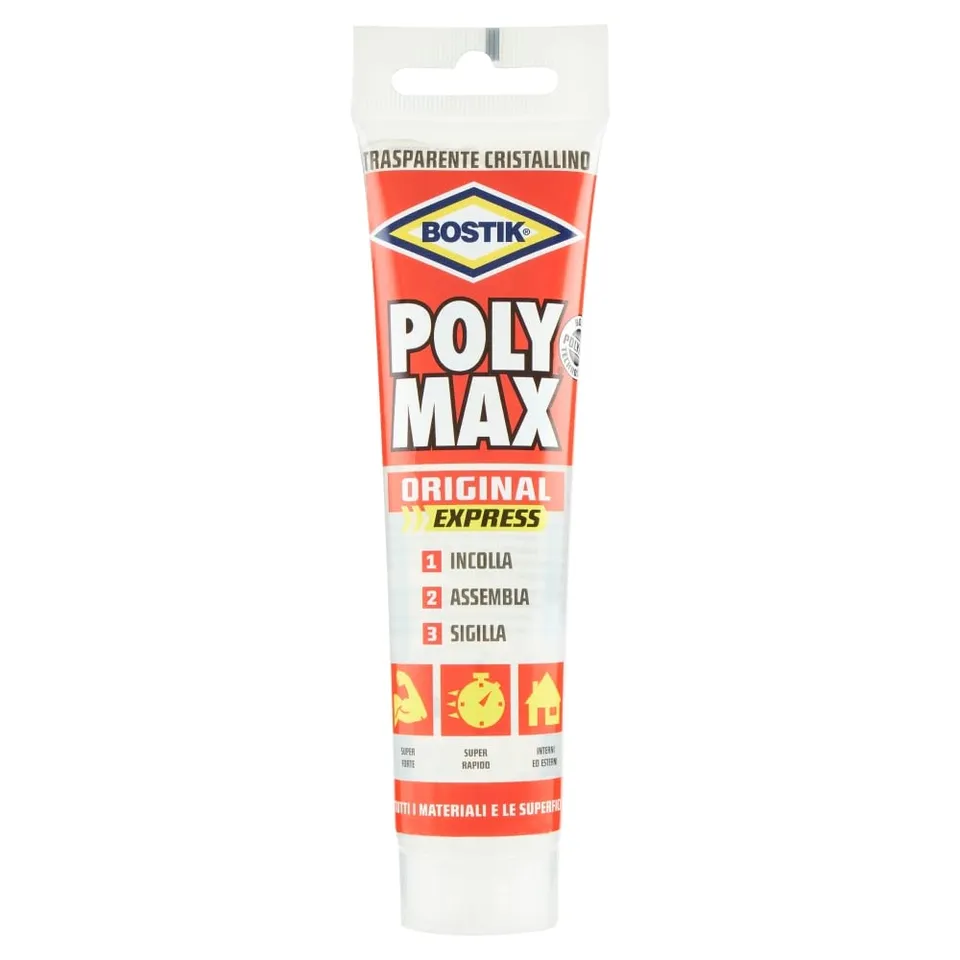 bostik-poly-max-cristal-tubo-adesivo-sigillante-trasparente-3-in-1 image 1