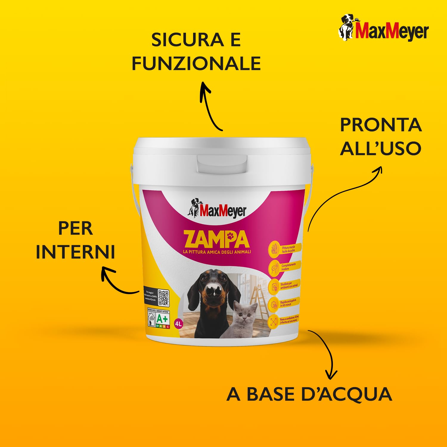 maxmeyer-zampa-pittura-per-interni-bianca-4-litri-anti-macchia-animali image 4