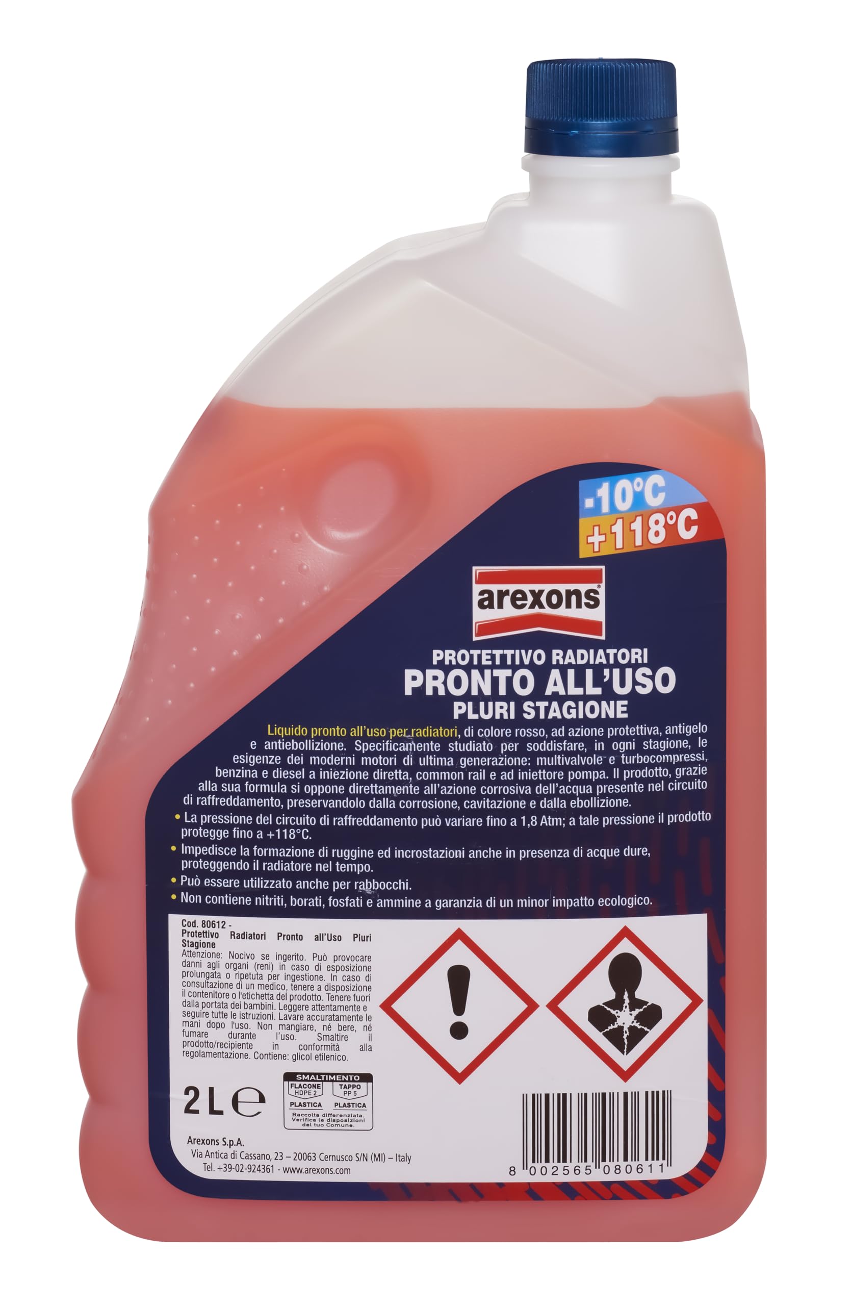arexons-protettivo-radiatori-pluri-stagione-rosso-2l-pronto-all-uso image 2