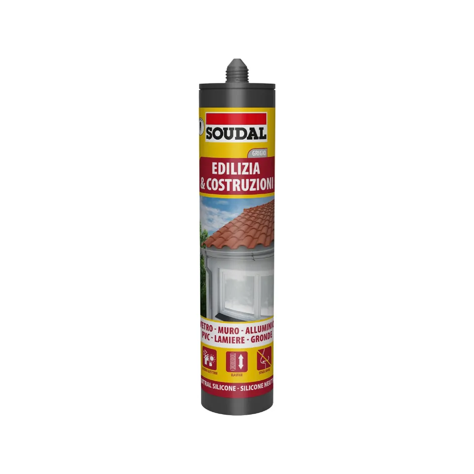soudal-silicone-neutro-grigio-300-ml-per-edilizia image 1