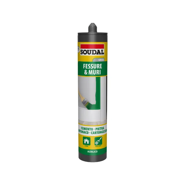 soudal-acryrub-acrilico-fessure-300ml-grigio-verniciabile image 1