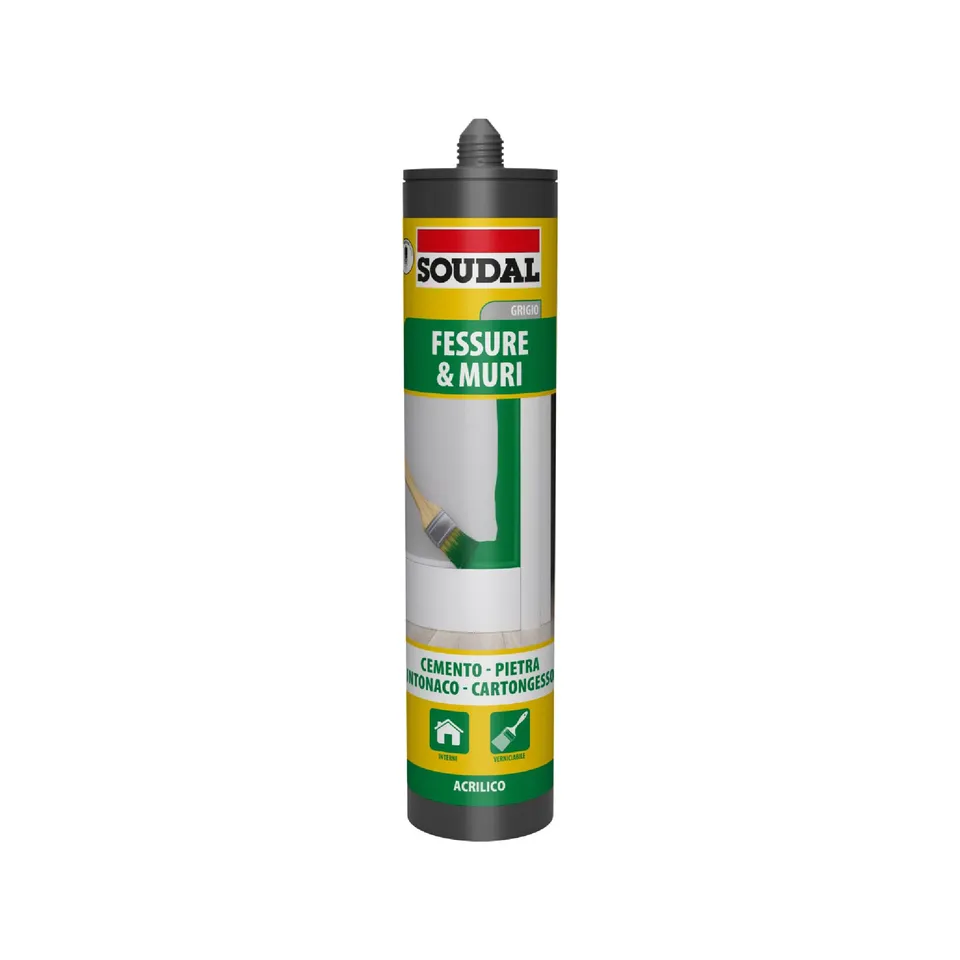 soudal-acryrub-acrilico-fessure-300ml-grigio-verniciabile image 1