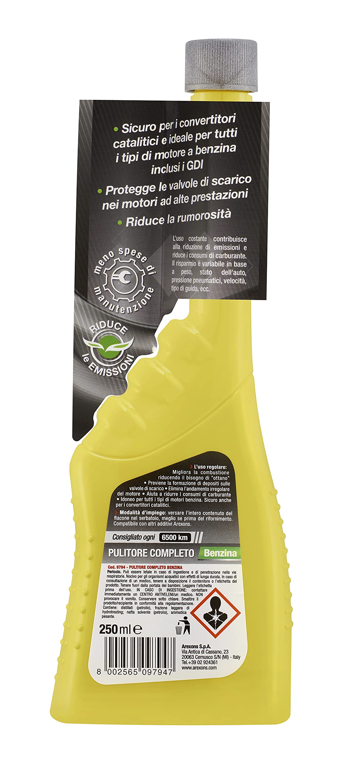 arexons-additivo-benzina-pulitore-completo-alimentazione-250-ml image 2