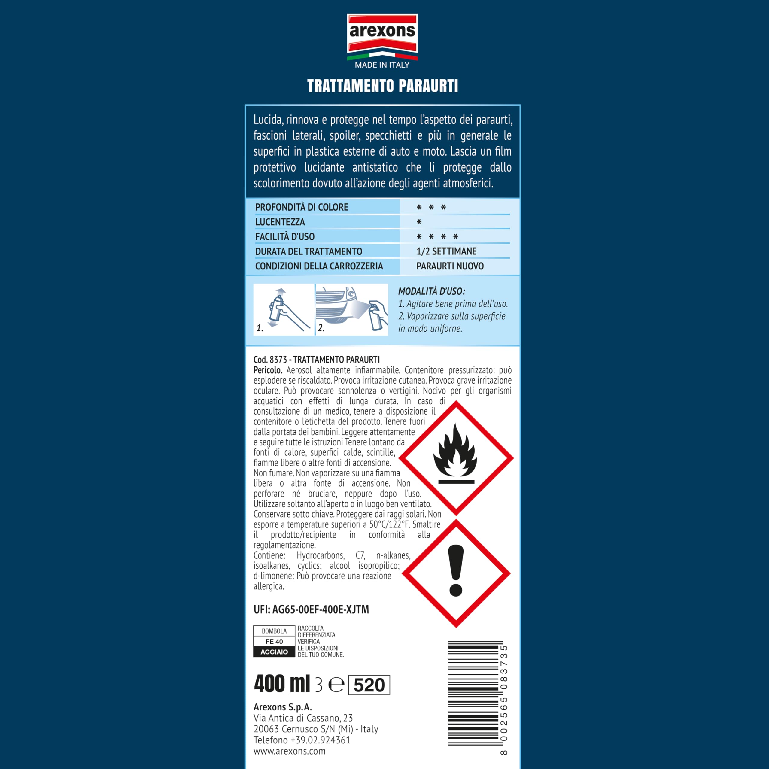 arexons-trattamento-paraurti-lucidante-e-protettivo-400-ml image 4