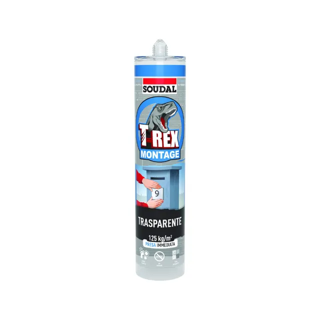 soudal-t-rex-colla-da-montaggio-trasparente-295g-effetto-ventosa image 1