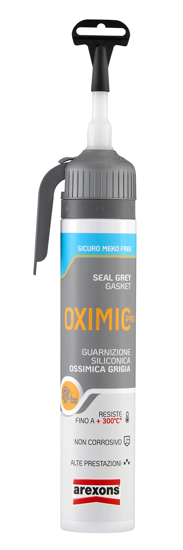 arexons-oximic-pro-guarnizione-siliconica-grigia-rtv-200-ml image 1
