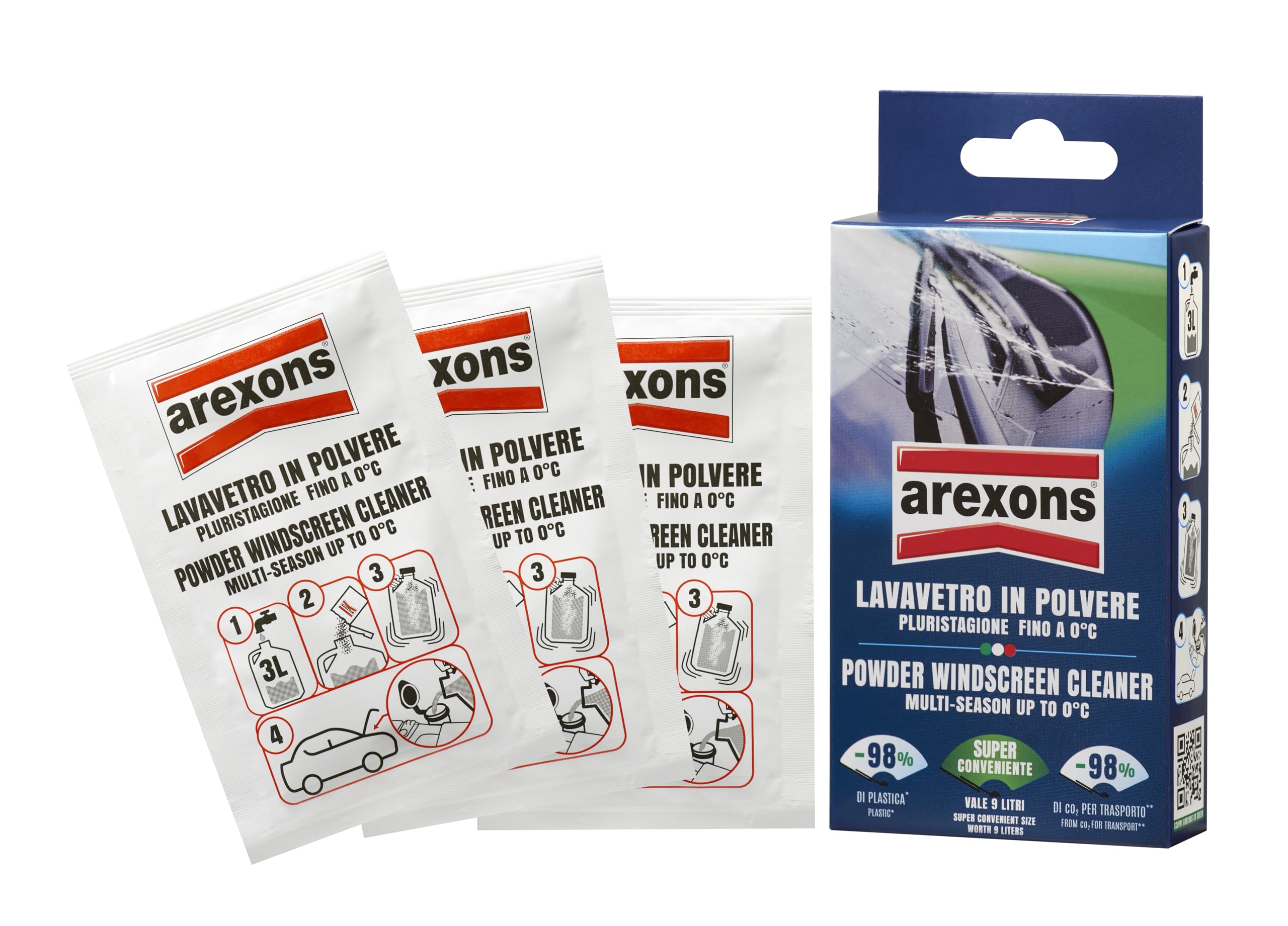 arexons-lavavetri-in-polvere-8-g-detergente-vaschetta-lavacristalli image 1