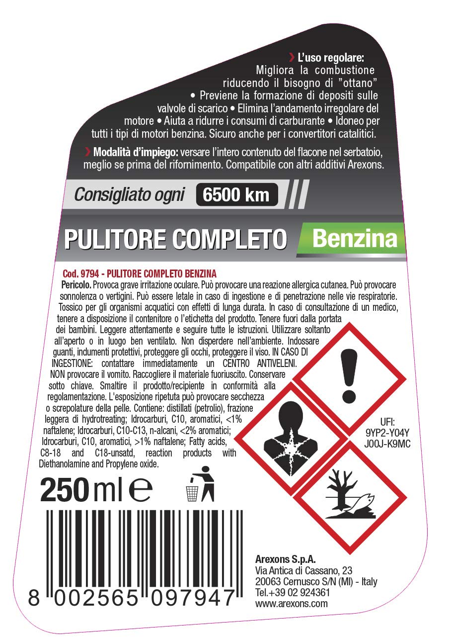 arexons-additivo-benzina-pulitore-completo-alimentazione-250-ml image 3