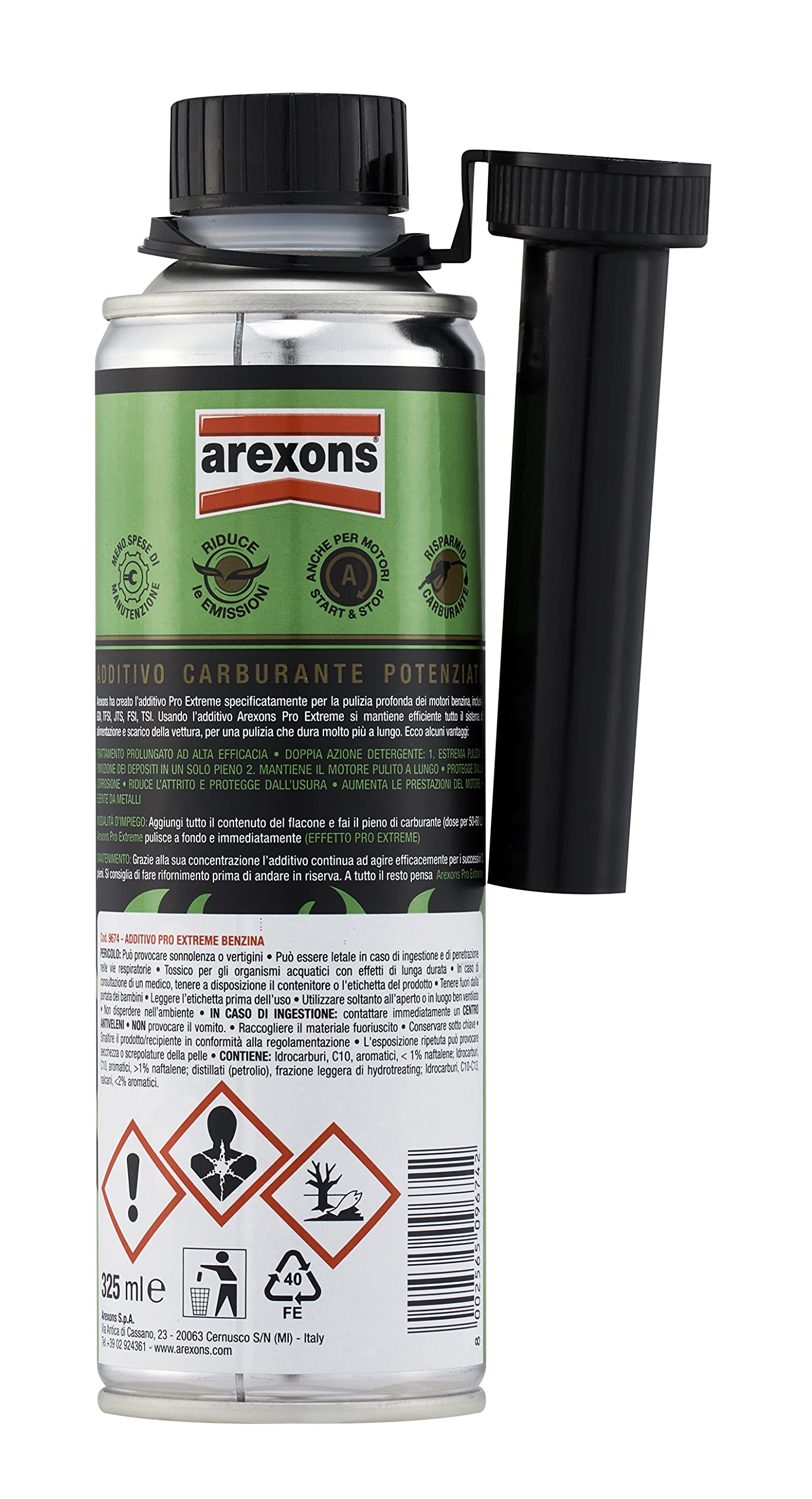 arexons-pro-extreme-additivo-benzina-325-ml-super-concentrato image 3