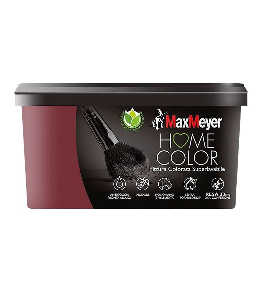 maxmeyer-home-pittura-superlavabile-sangria-2-5l image 1