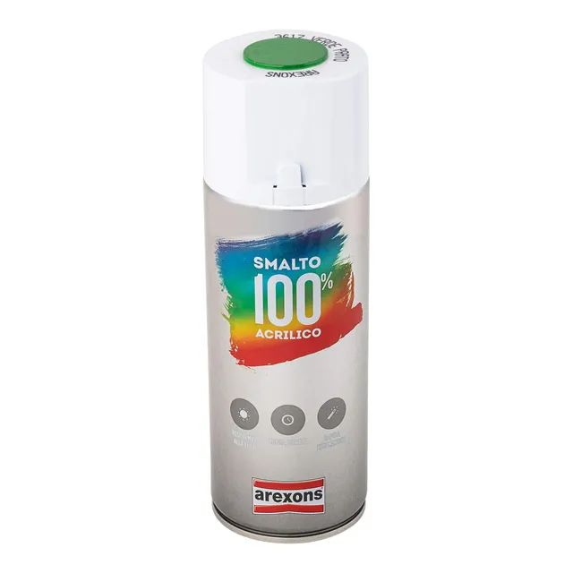 arexons-smalto-100-acrilico-spray-universale-verde-400-ml image 1