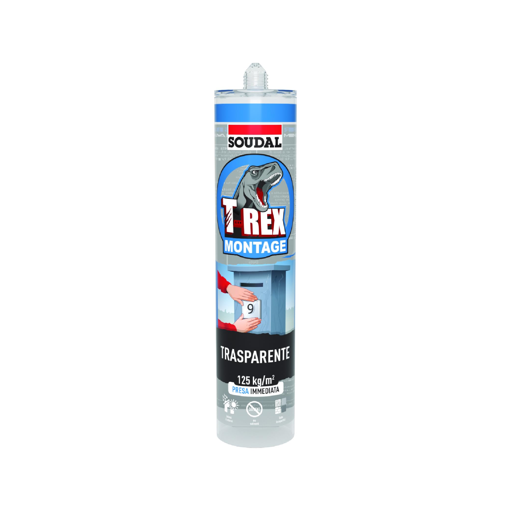 soudal-t-rex-colla-da-montaggio-trasparente-295g-effetto-ventosa image 1