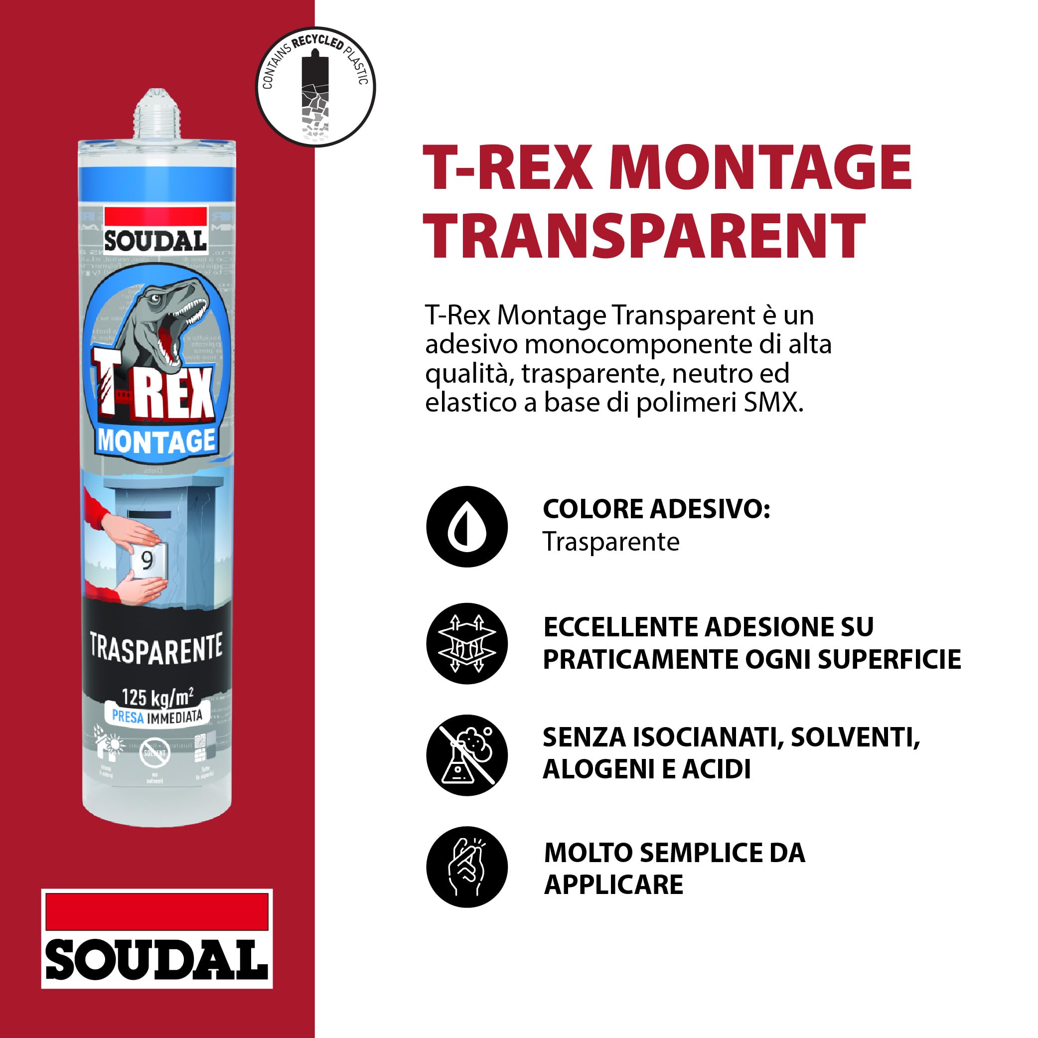 soudal-t-rex-colla-da-montaggio-trasparente-295g-effetto-ventosa image 2