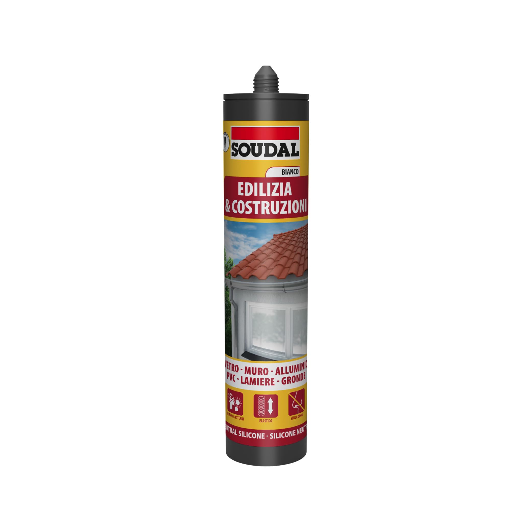 soudal-silicone-neutro-bianco-300-ml-edilizia image 1
