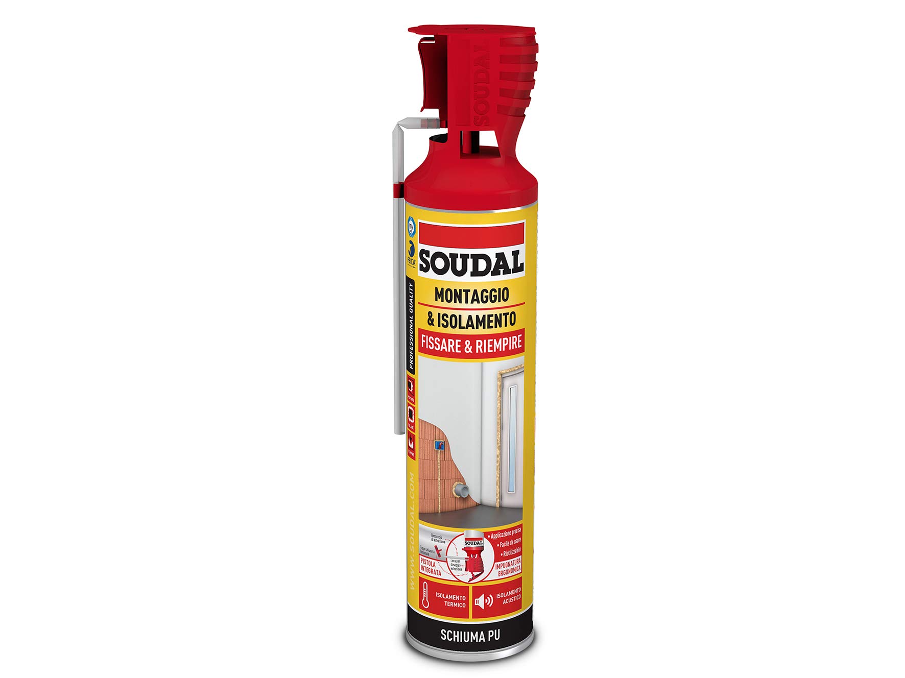 soudal-montaggio-isolamento-genius-gun-schiuma-600ml-champagne image 1
